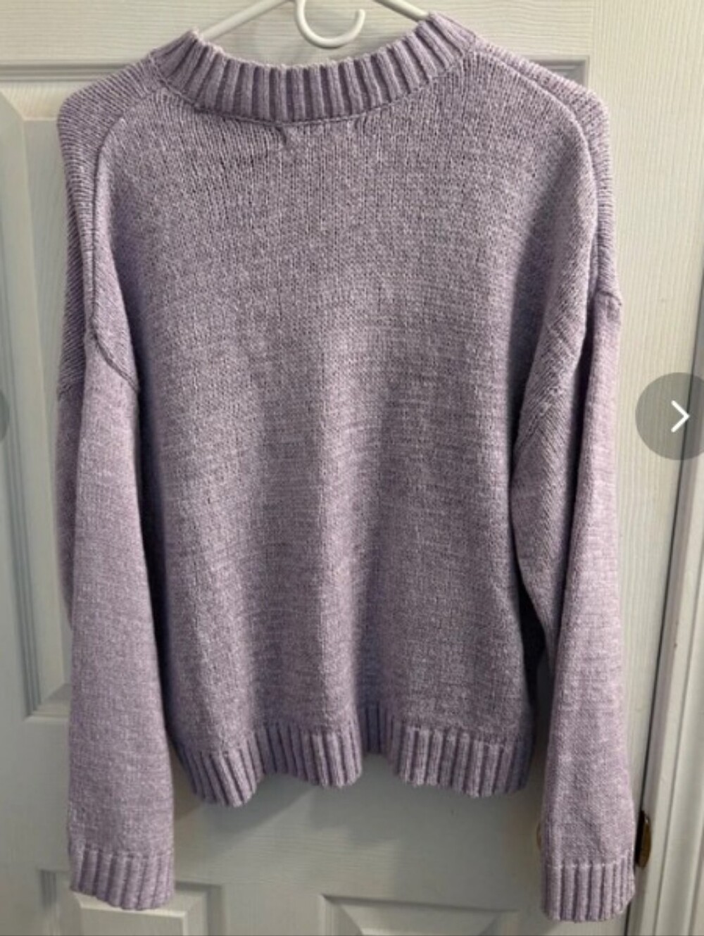 TU Sz 14 Women's Lavender Crewneck  Sweater - Picture 2 of 5